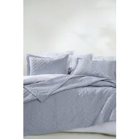 Enza Home ENZ1580695 Curly İndigo Çift Kişilik Yatak Örtüsü