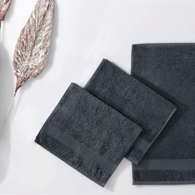 Enza Home Essentials 30x50 cm Antrasit 3'lü Misafir Havlusu