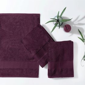 Enza Home Essentials 50x90 CM Fuşya 3'lü El Havlusu Seti