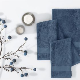 Enza Home Essentials Navy 30x50 cm 3'lü Misafir Havlusu