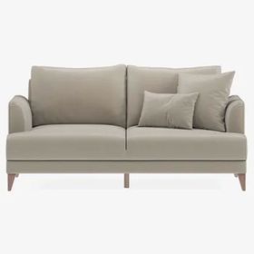 Enza Home Fiore 10706 Vizon Tay Tüyü Yataklı İkili Koltuk