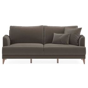 Enza Home Fiore 11701 Kahverengi Tay Tüyü Yataklı Üçlü Koltuk