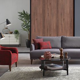 Enza Home Fiore 3'lü Yataklı Koltuk + Berjer Takımı