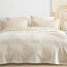 Enza Home Holly Şampanya Çift Kişilik Battaniye