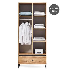 Enza Home Kalinsta 2 Kapaklı Ceviz Gardırop