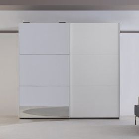 Enza Home Legato 240 cm Sürgü Kapaklı Beyaz Gardrop