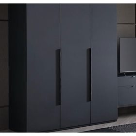 Enza Home Legato 3 Kapaklı Siyah Gardrop