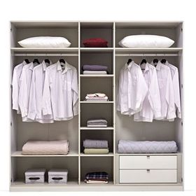 Enza Home Legato 5 Kapaklı Beyaz Gardrop