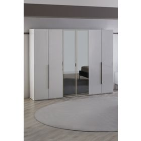 Enza Home Legato 6 Kapaklı Beyaz Gardrop