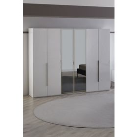 Enza Home Legato 6 Kapaklı Beyaz Gardrop