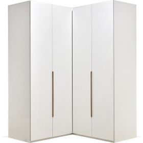 Enza Home Legato Akordeon Köşe Beyaz Gardrop