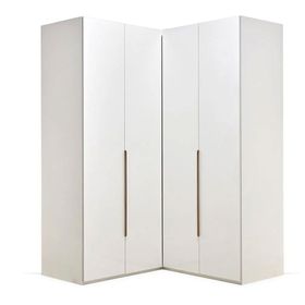 Enza Home Legato Akordeon Köşe Beyaz Gardrop