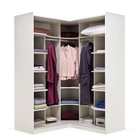 Enza Home Legato Akordeon Köşe Beyaz Gardrop