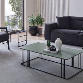 Enza Home Livia Açık Gri 120x36.3 cm Orta Sehpa