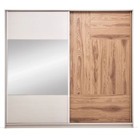 Enza Home Loreto 240 cm Sürgü Kapaklı Ceviz Gardrop