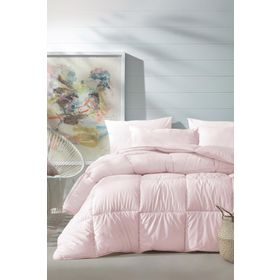 Enza Home Macaron Pembe Tek Kişilik Yorgan Yastık Set