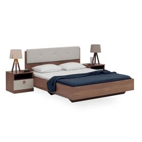 Enza Home Mistral 160x200 cm Krem Suni Deri Kumaş Başlıklı Karyola