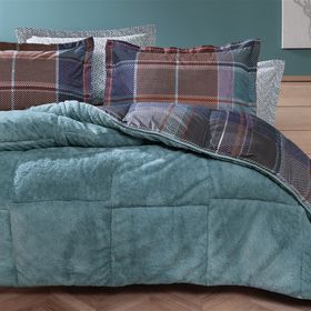 Enza Home Mosi Indigo Triola Çift Kişilik Nevresim Takımı