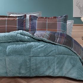 Enza Home Mosi Indigo Triola Tek Kişilik Nevresim Takımı