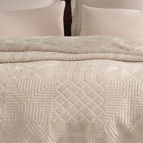 Enza Home Nova Şampanya Çift Kişilik Battaniye