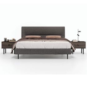 Enza Home Parma 14210 Antrasit 160x200 cm Başlıklı Karyola