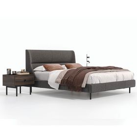 Enza Home Parma 14210 Antrasit 160x200 cm Başlıklı Karyola