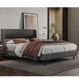 Enza Home Parma 14210 Antrasit 160x200 cm Başlıklı Karyola