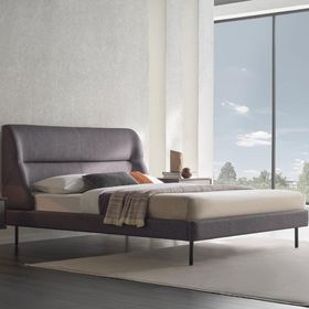 Enza Home Parma 14210 Antrasit 200x200 cm Başlıklı Karyola