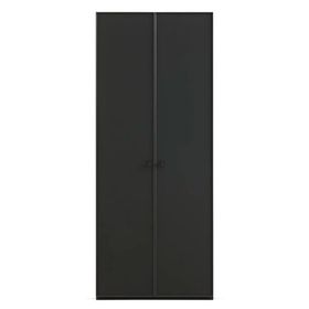 Enza Home Parma 90x221 cm Koyu Ceviz-Siyah Dolap