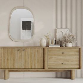 Enza Home Perge 69x94 cm Konsol-Şifonyer Aynası