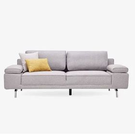 Enza Home Petra 18105 Koyu Gri Kadife Dokulu 2'li Koltuk