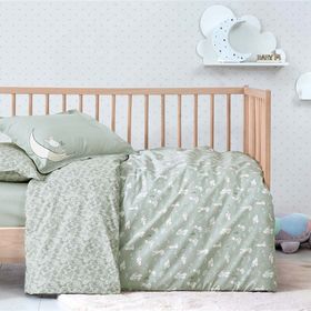 Enza Home Rabbit Nil Yeşili Ranforce Bebek Nevresim Takımı