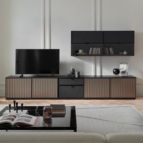Enza Home Riga Set 3 Ceviz Tv Ünitesi