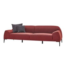 Enza Home Swan 15612 Merlot Buklet Kumaş 3'lü Koltuk