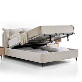 Enza Home Terra 18802 Krem 180x200 cm Başlıklı Baza