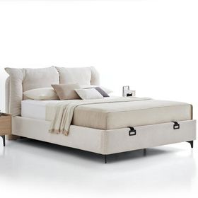 Enza Home Terra 18802 Krem 200x200 cm Başlıklı Baza