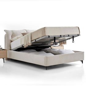 Enza Home Terra 18802 Krem 200x200 cm Başlıklı Baza