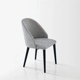 Enza Home Terra Şönil Kumaş 16008 Gri Sandalye
