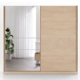 Enza Home Terra Sürgü Kapaklı Antik Meşe Gardrop