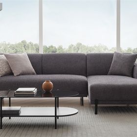 Enza Home Terra Yataklı - Sağ, Keten Dokulu, 16004 Antrasit Köşe Takımı