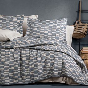 Enza Home Tolina Indigo Tek Kişilik Yatak Örtüsü