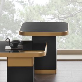 Enza Home Valio 60x55.3 cm Siyah Yan Sehpa