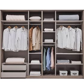 Enza Home Varena 6 Kapaklı Kahverengi Gardrop