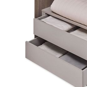 Enza Home Varena 6 Kapaklı Kahverengi Gardrop