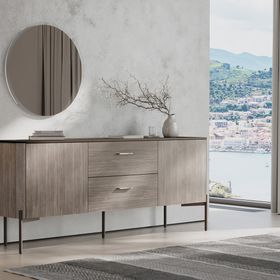 Enza Home Varena Konsol+Sabit Yemek Masası+4 Adet Metal Ayaklı Sandalye