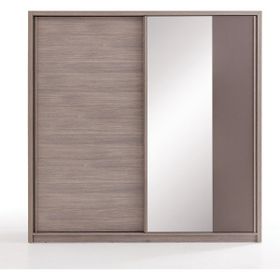 Enza Home Varena Sürgü Kapaklı Vizon Gardrop