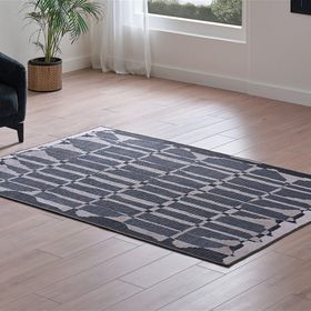 Enza Home Zoe Antrasit Bej 2.30x2.90 cm Polyester Halı