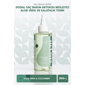 Enzym Cosmetics 200 ml Aloe Vera ve Salatalık Saç Bakım Detoksu