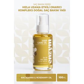 Enzym Cosmetics Hızlı Uzama Etkili ve Onarıcı Kompleks 100 ml Doğal Saç Bakım Yağı