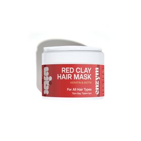 Enzym Cosmetics Keratin- Biotin Kırmızı Kil Saç 250 ml Bakım Maskesi